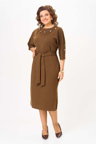 Платье Bonna Image 977/1 горчичный - фото 11