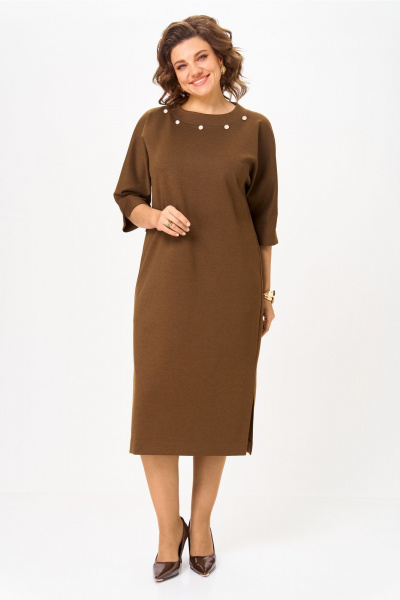 Платье Bonna Image 977/1 горчичный - фото 7