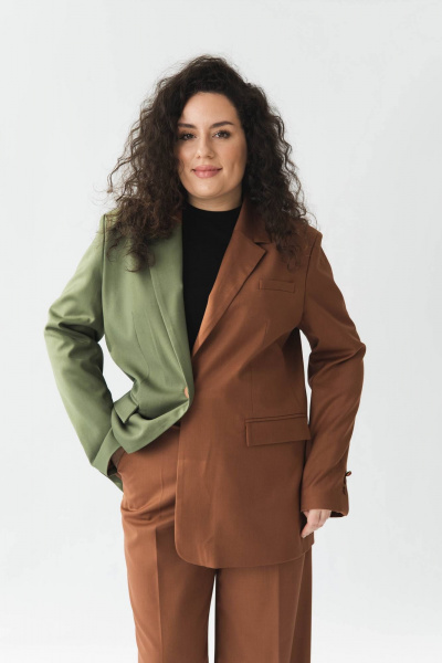 Жакет Legend Style G-025 колорблок1 - фото 7