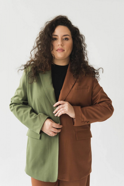 Жакет Legend Style G-025 колорблок1 - фото 1