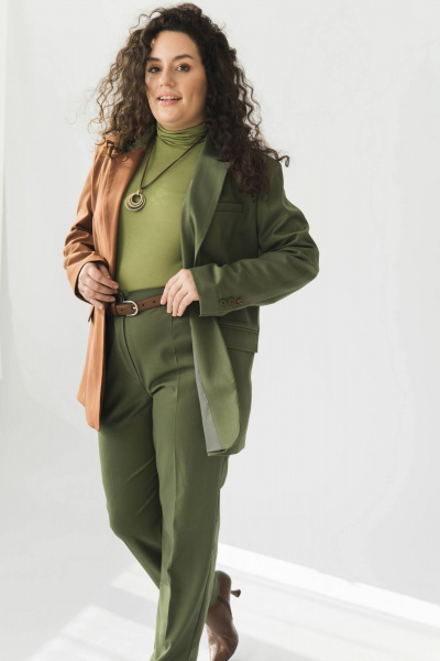 Брюки Legend Style P-025 зеленый_чай - фото 2