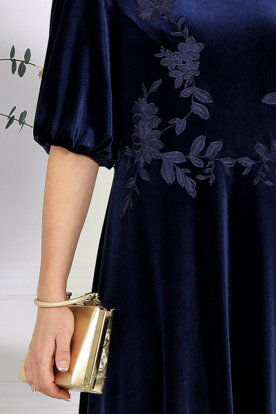 Платье Ninele 6025 темно-синий - фото 4