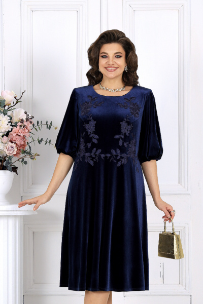 Платье Ninele 6025 темно-синий - фото 7