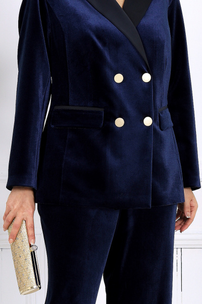 Брюки, жакет Ninele 6032 темно-синий - фото 2