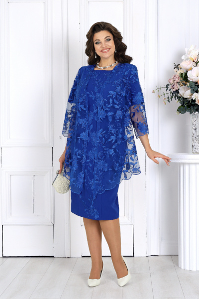 Кардиган, платье Ninele 6089 василек - фото 1