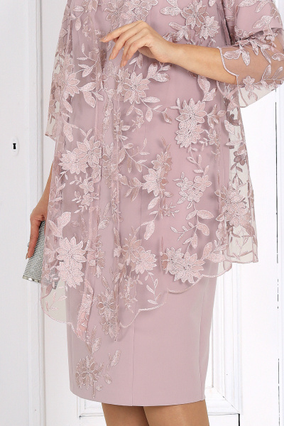 Кардиган, платье Ninele 6089 пудра - фото 10