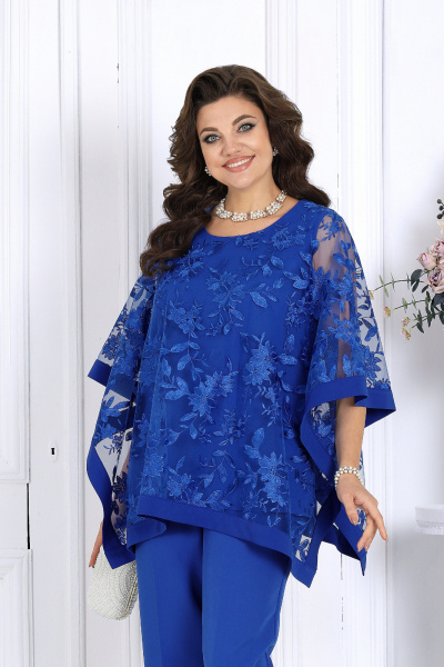 Блуза, брюки Ninele 7511 василек - фото 2