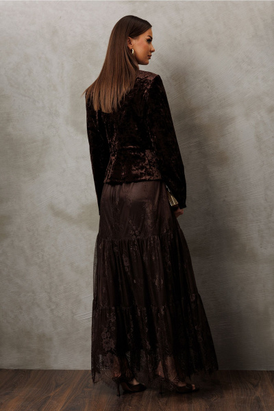 Юбка Butеr 3233 коричневый - фото 3