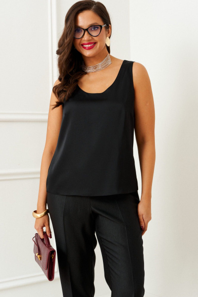 Брюки, жакет, топ Beautiful&Free 6400 черный - фото 13