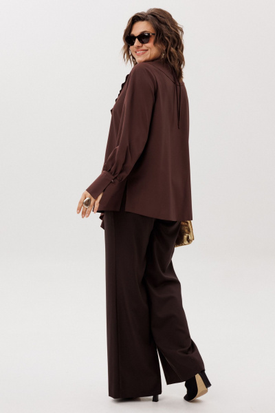 Блуза Anelli 1679 пряный_какао - фото 9