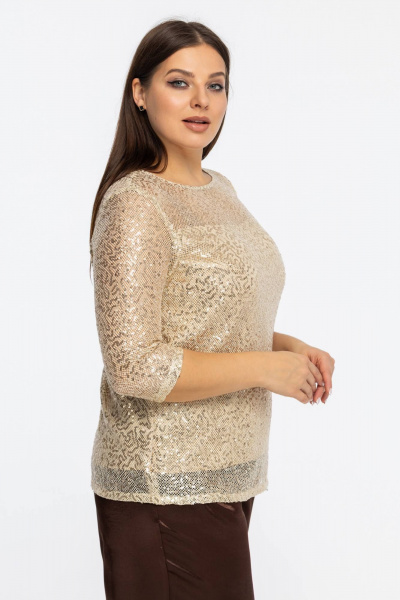 Блуза Avila 1007 золотой - фото 5
