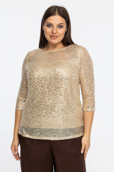 Блуза Avila 1007 золотой - фото 4