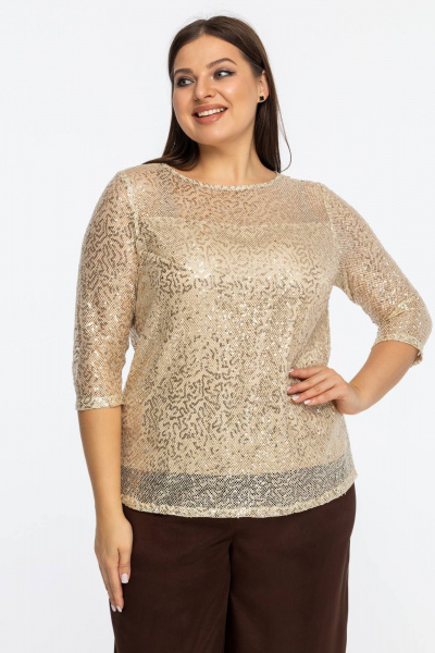 Блуза Avila 1007 золотой - фото 3