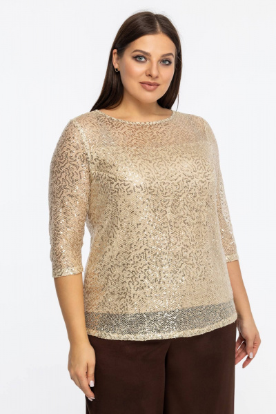Блуза Avila 1007 золотой - фото 2