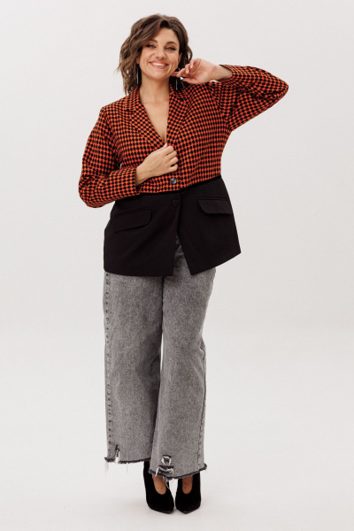 Жакет Anelli 1756 тыквенное_ретро - фото 6