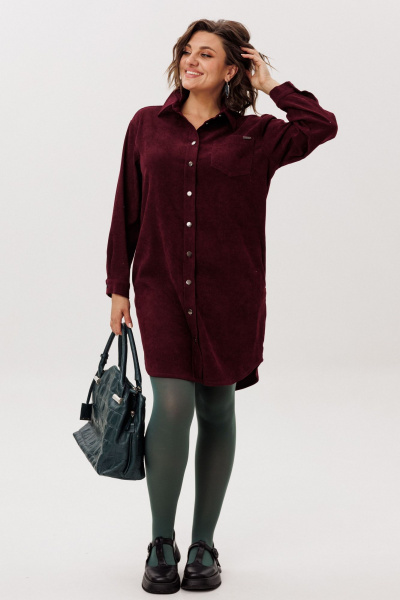 Платье Anelli 1771 вишневая_нежность - фото 9