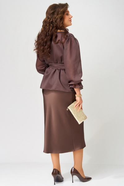 Платье, туника Fita 3191 шоколад - фото 9