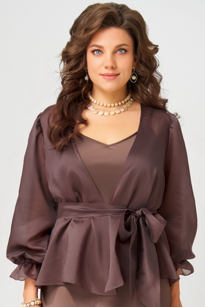 Платье, туника Fita 3191 шоколад - фото 7