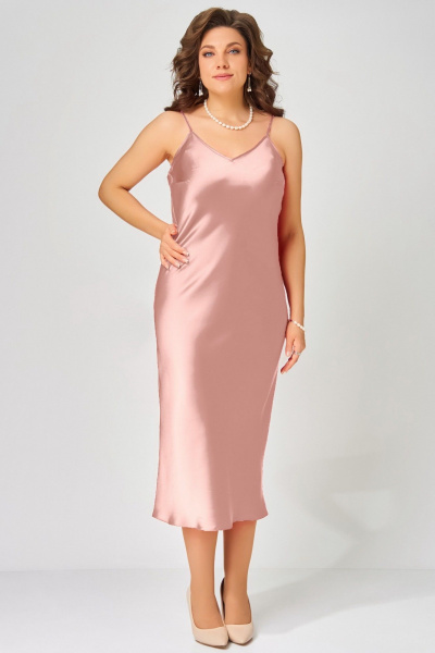 Платье, туника Fita 3193 розово-шоколадный - фото 7