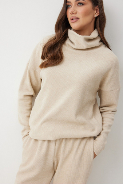 Джемпер T.N.D М158/1 бежевый - фото 6