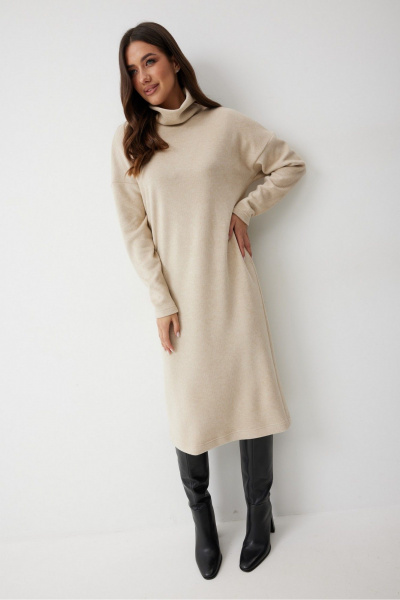 Платье T.N.D М241/1 бежевый - фото 7