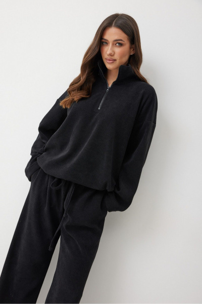 Брюки T.N.D М377 черный - фото 4