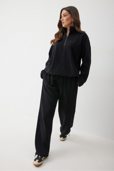 Брюки T.N.D М377 черный - фото 3