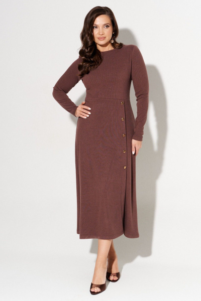 Платье AltaModa 1043-2 коричневый - фото 4