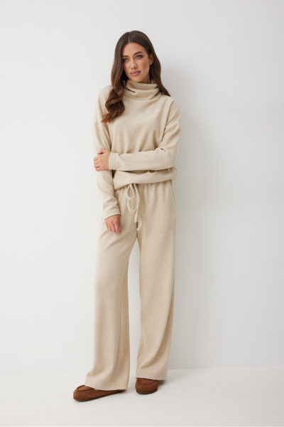 Брюки T.N.D М378/1 бежевый - фото 4