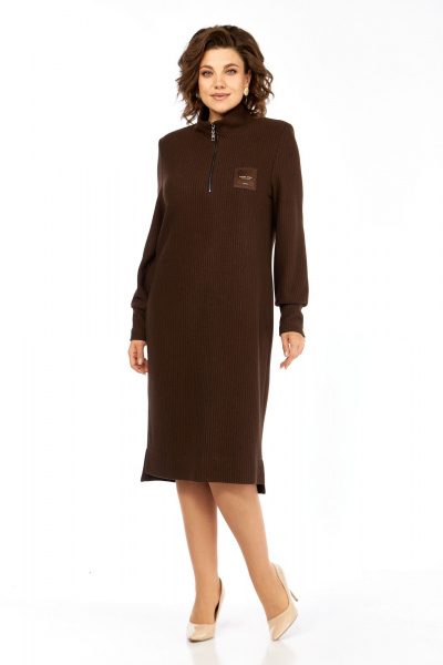 Платье Элль-стиль 2440 шоколад - фото 8