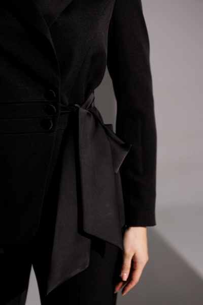 Брюки, жакет Мода Юрс 25-2938 черный - фото 5