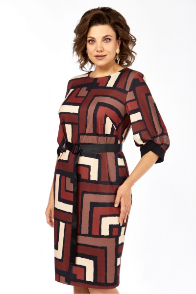 Платье Элль-стиль 526 мультиколор - фото 10