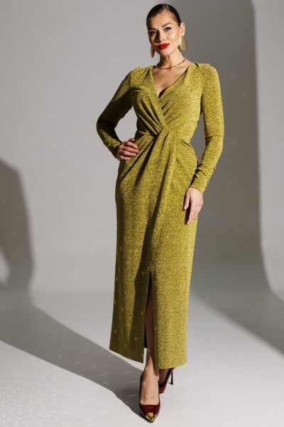 Платье Мода Юрс 25-2879 золото - фото 2