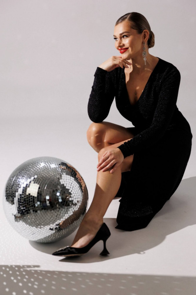 Платье Мода Юрс 25-2879 черный - фото 7