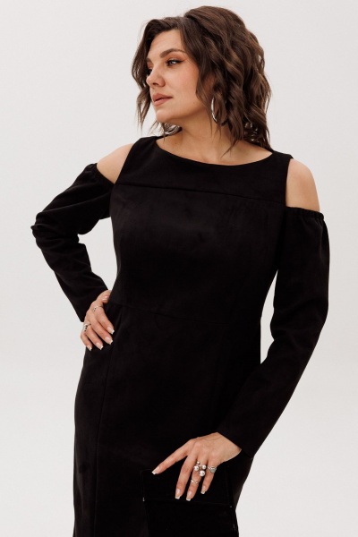 Платье Anelli 1757 бархатная_ночь - фото 4