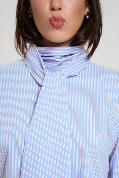 Блуза JRSy 2643 сине-
белая_полоса - фото 6