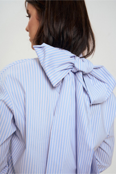 Блуза JRSy 2643 сине-
белая_полоса - фото 4