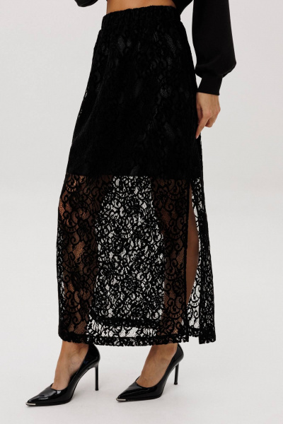 Джемпер, юбка Fantazia Mod 5324 черный - фото 4