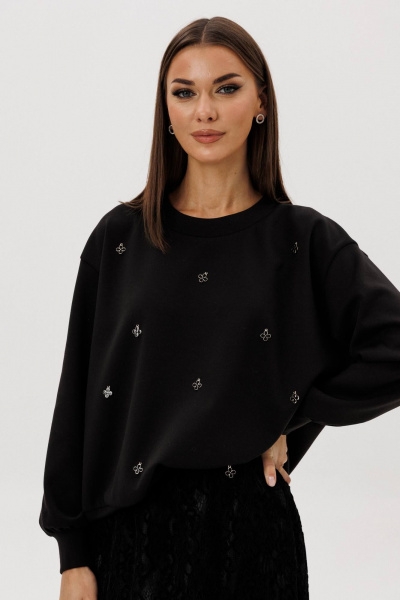 Джемпер, юбка Fantazia Mod 5324 черный - фото 2