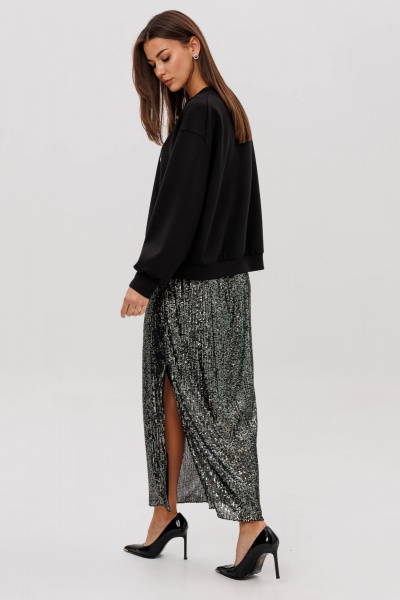 Джемпер, юбка Fantazia Mod 5324/1 черный - фото 6