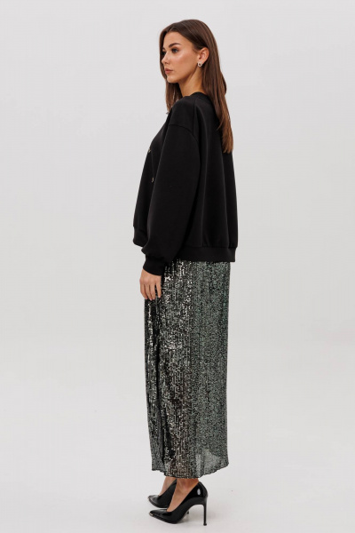 Джемпер, юбка Fantazia Mod 5324/1 черный - фото 5