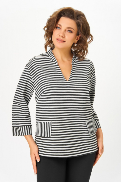 Блуза DaLi 5808 полоска - фото 2