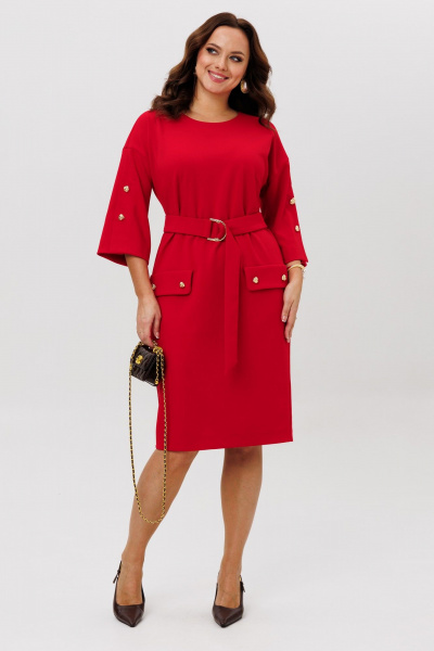 Платье Galean Style 998 красный - фото 10