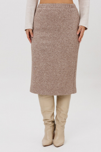 Джемпер, юбка Galean Style 993 коричневый - фото 3