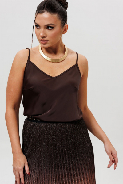 Блуза Mislana 1164бл_шоколад - фото 6