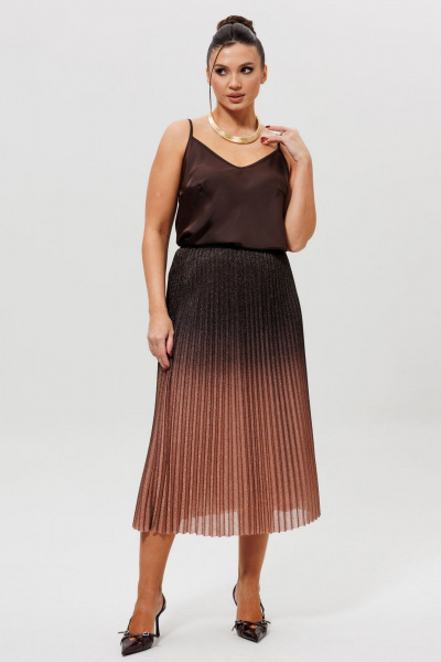 Блуза Mislana 1164бл_шоколад - фото 4