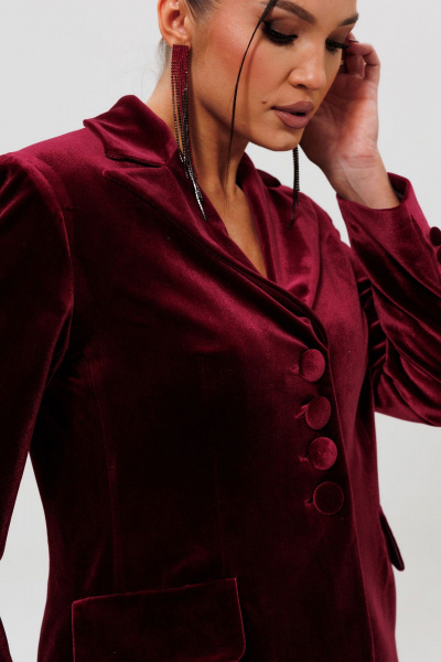 Жакет, юбка Mislana 1165/1 бордо - фото 7