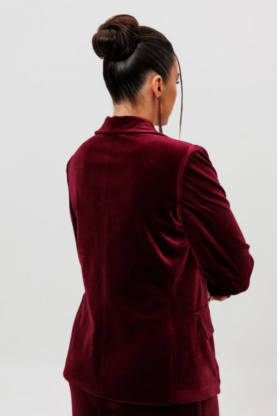 Жакет, юбка Mislana 1165/1 бордо - фото 3