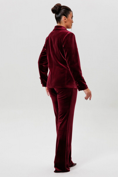 Брюки, жакет, манжеты Mislana 1169/1м бордо - фото 9
