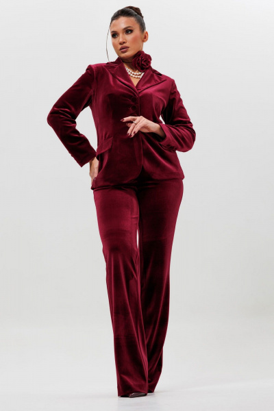 Брюки, жакет Mislana 1169/1 бордо - фото 7